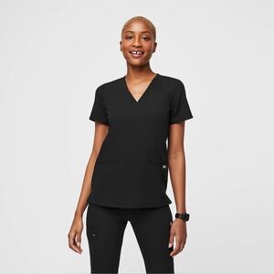 6 Figs Black Scrub Tops